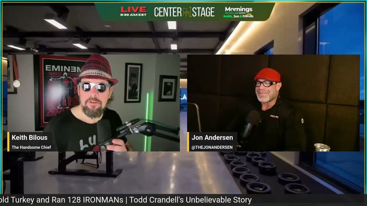 He Quit Drugs Cold Turkey and Ran 128 Ironmans — Todd Crandell | Center Stage #2257